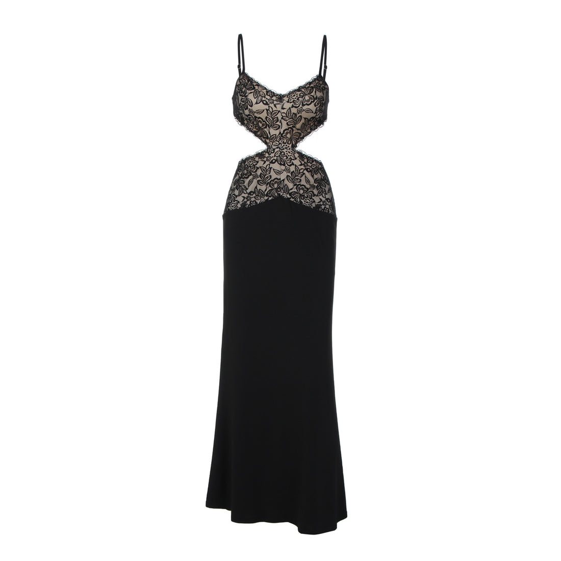 Damen Elegantes Maxikleid mit Spitzenoberteil und raffiniertem Schnitt – Valéora