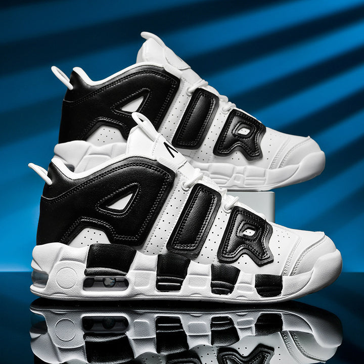 Unisex hochwertige Streetball-Sneaker mit perforiertem Obermaterial, verstärkten Overlays und gedämpfter Wellen-Zwischensohle – Norré