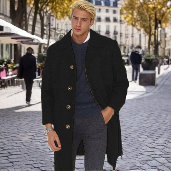 Herren eleganter Wollmantel Echoarchiv