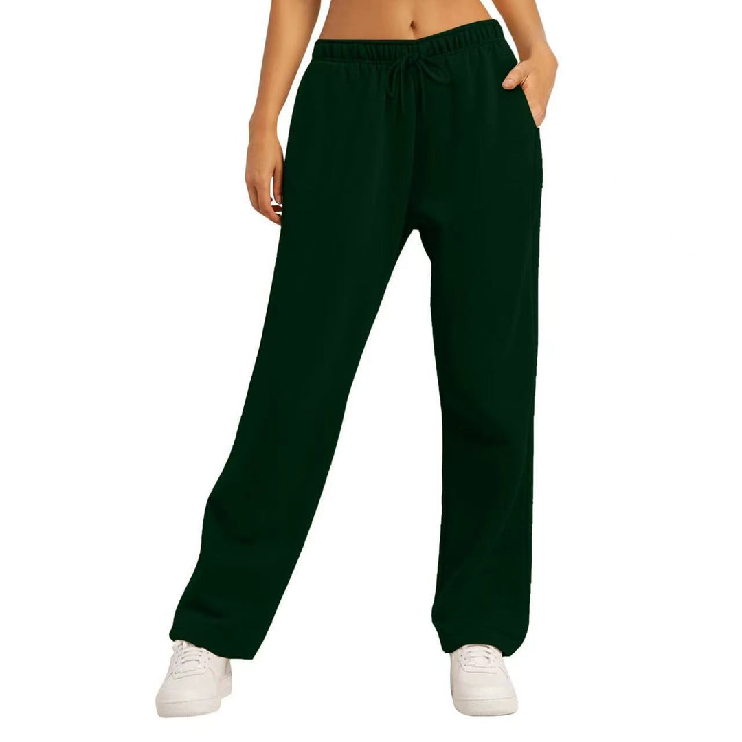 Damen nan extraweiche Relax-Hose mit hohem Komfortbund Kordelzug und geradem Bein Echo Archiv