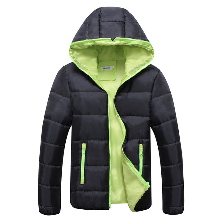 Unisex nan leichte Steppjacke mit wattierter Isolierung, gefütterter Kapuze und verdeckten Reißverschlusstaschen Echo Archiv