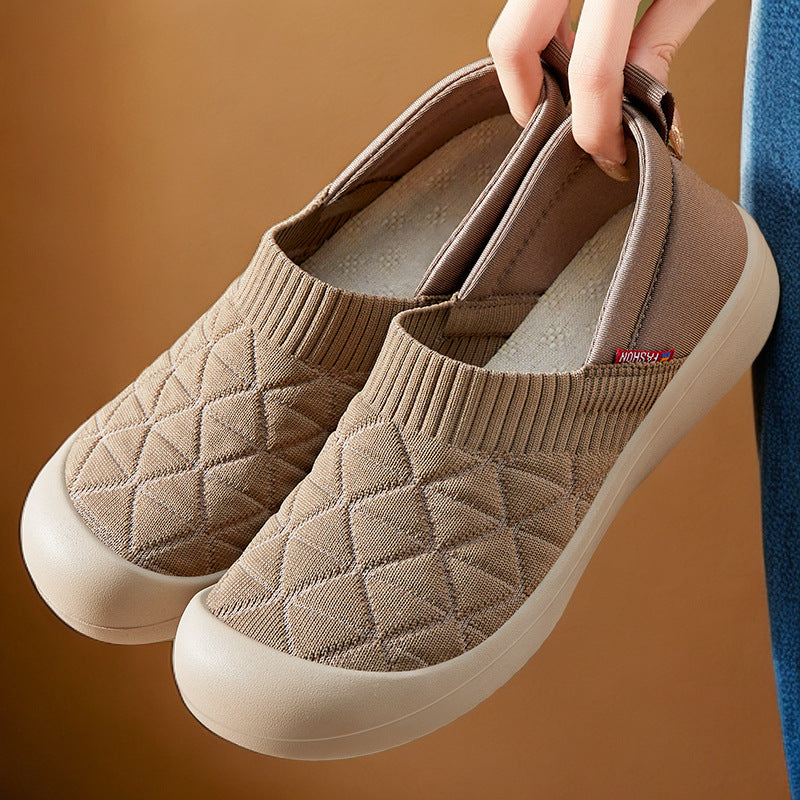 Damen nan gesteppter Komfort-Slipper mit elastischem Sockenkragen und rutschfester Leichtlaufsohle Echo Archiv