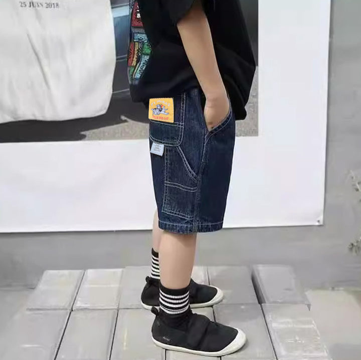Jungen Denim Cargo-Shorts mit praktischen Taschen Echo Archiv