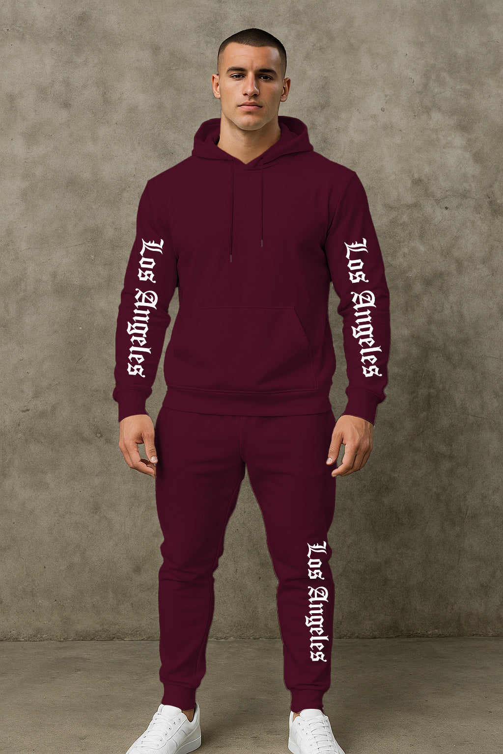 Herren Sportlicher Hoodie- und Jogginghosensatz Echoarchiv