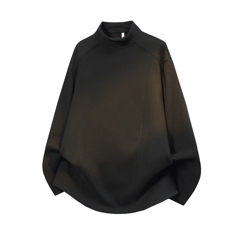 Herren Oversize Stehkragen-Sweatshirt mit Raglanärmeln und dezentem Farbverlauf Echo Archiv