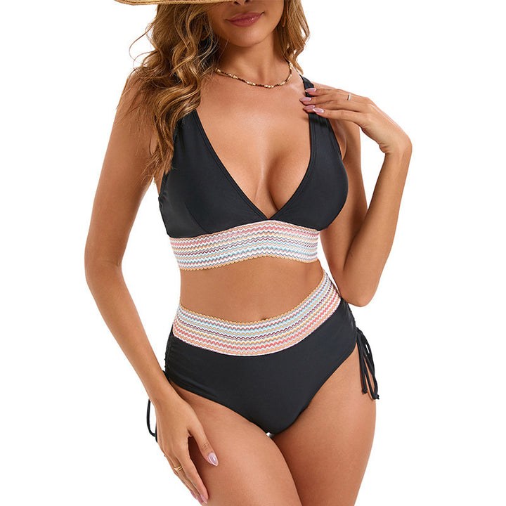 Damen Hochtaillierter Bikini mit raffinierter Rückenschnürung Echo Archiv