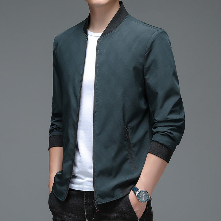 Herren modische Bomberjacke mit innovativem Strukturdesign Echoarchiv