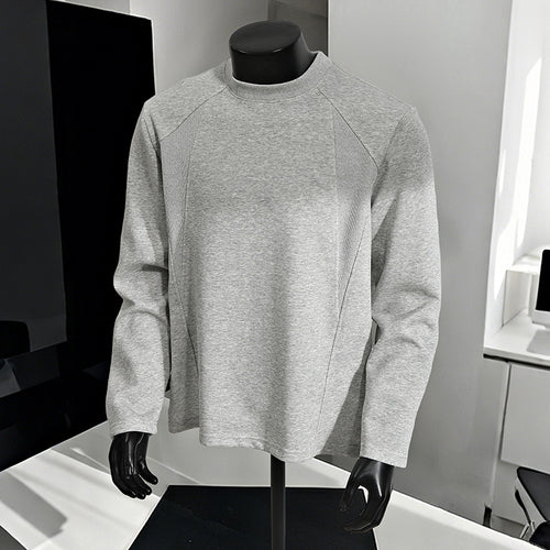 Herren Minimalistisches Langarm-Sweatshirt mit Raglanärmeln und Clean-Cut Rundhals Echo Archiv