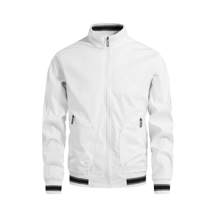 Herren sportliche Übergangsjacke mit hohem Kragen und praktischen Reißverschlusstaschen Echoarchiv