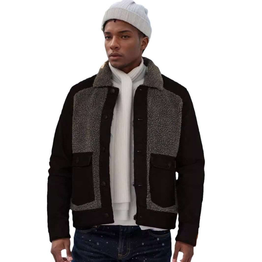 Herren lässige Fleece-Jacke Echoarchiv