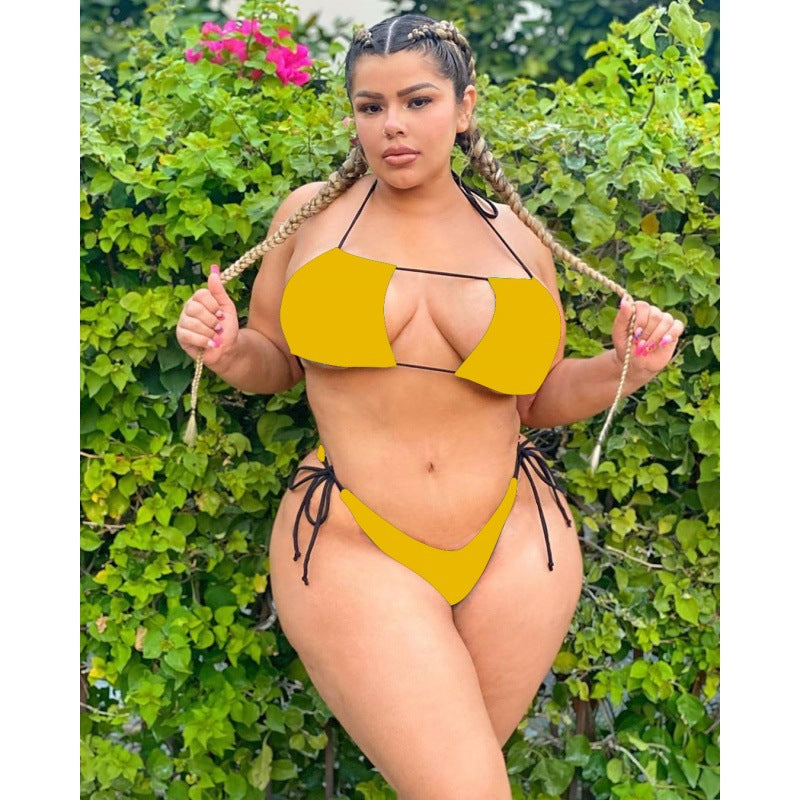 Damen Triangel-Bikini mit verstellbaren Bändern und sexy Schnittdetails Echo Archiv