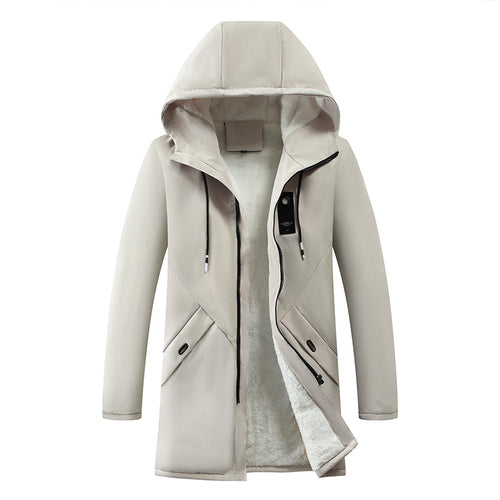 Herren modische Winterjacke mit isolierendem Futter und praktischen Reißverschlusstaschen Echoarchiv