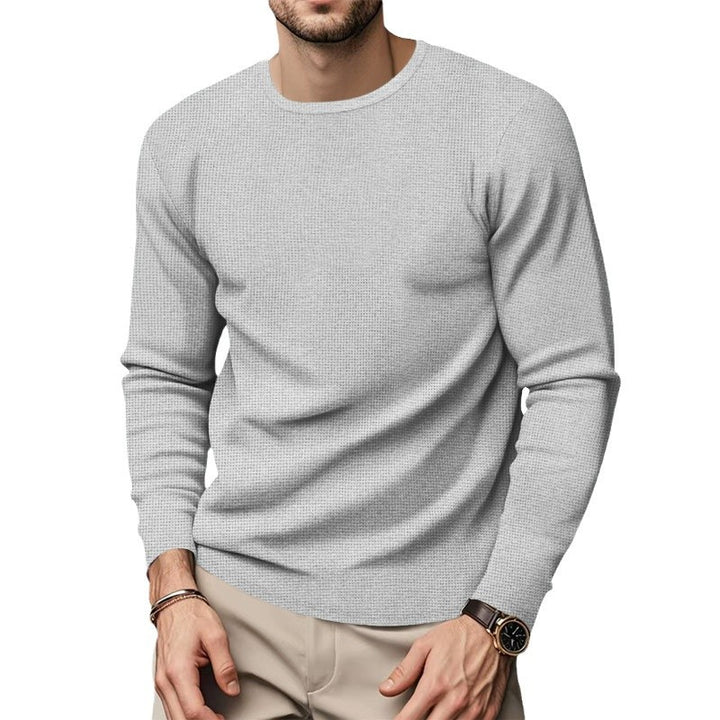 Herren langärmeliges Strukturshirt Echoarchiv