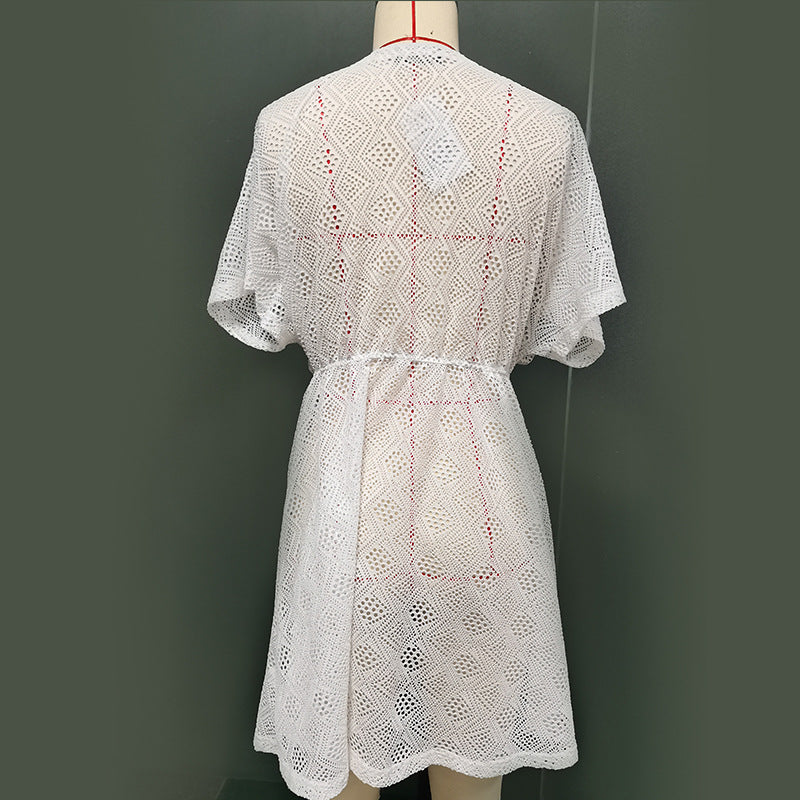 Damen eleganter Häkel-Strandüberwurf Echo Archiv