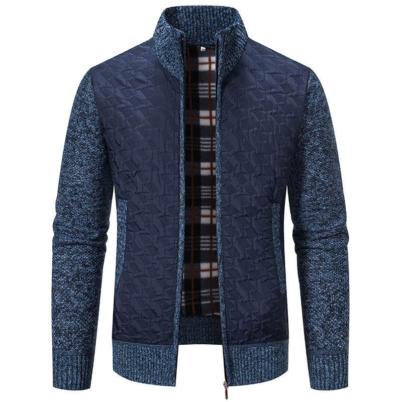 Herren Übergangsjacke mit hohen Kragen und gesteppter Innenseite Echoarchiv