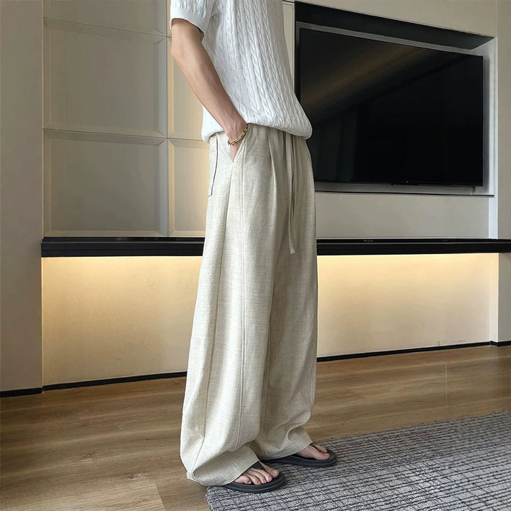 Herren Locker geschnittene Stoffhose Echo Archiv
