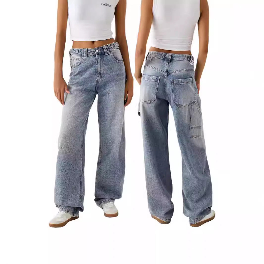 Damen weite High-Waist Jeans mit elegantem Schnitt und lässigem Design Echo Archiv