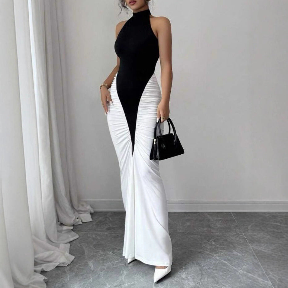 Damen Elegantes, figurbetontes Abendkleid mit Kunstseiden-Raffung Echo Archiv