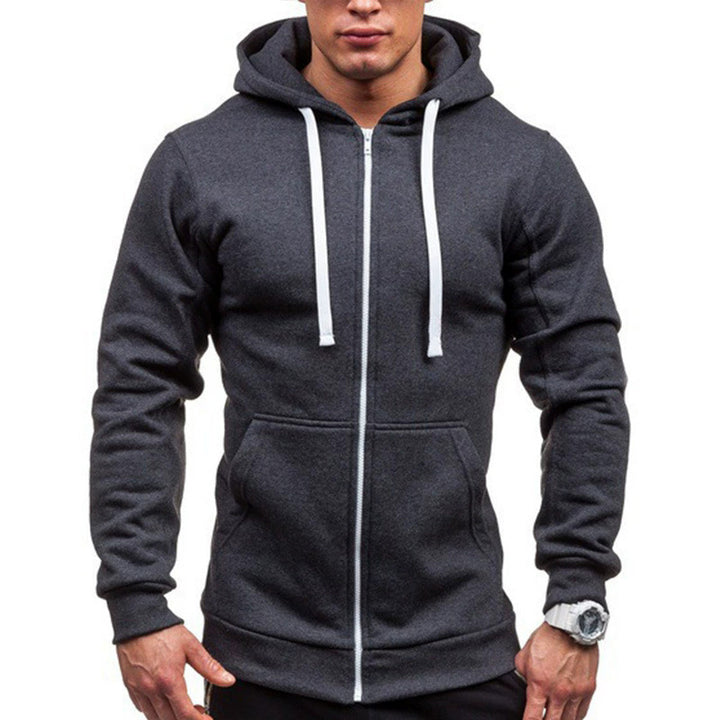 Herren sportlicher Sweatjacke mit durchgehendem Reißverschluss und praktischen Taschen Echoarchiv