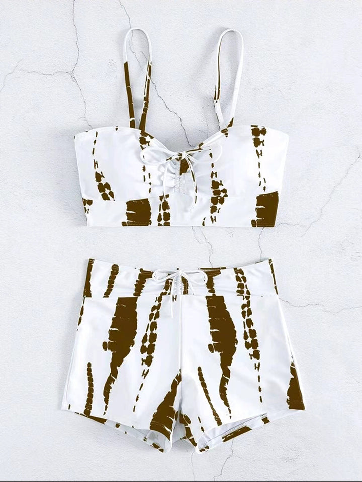 Damen Zweiteiliges Badeoutfit mit verspieltem Knotendesign Echo Archiv