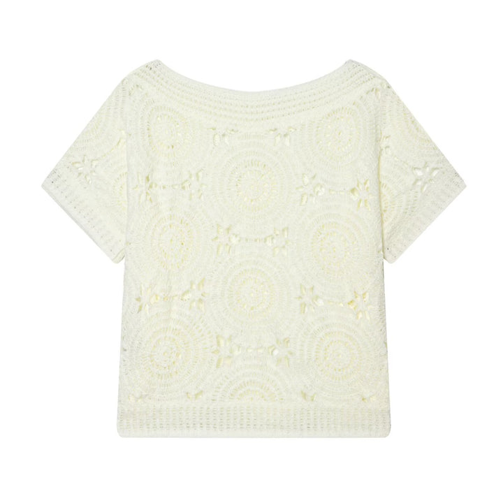 Damen Strickoberteil mit floralem Strukturmuster Echo Archiv
