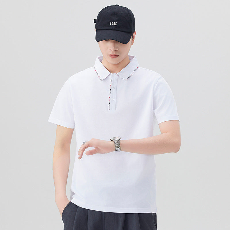 Herren Poloshirt mit modischem Kragen-Design Echoarchiv