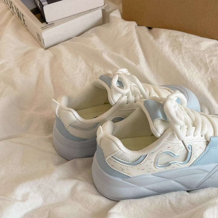 Damen Sportliche Sneakers mit dicker, flexibel dämpfender Sohle Echo Archiv