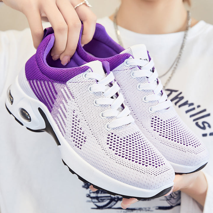 Damen nan atmungsaktive Strick-Sneaker mit Luftpolstersohle und gepolstertem Knöchelabschluss Echo Archiv