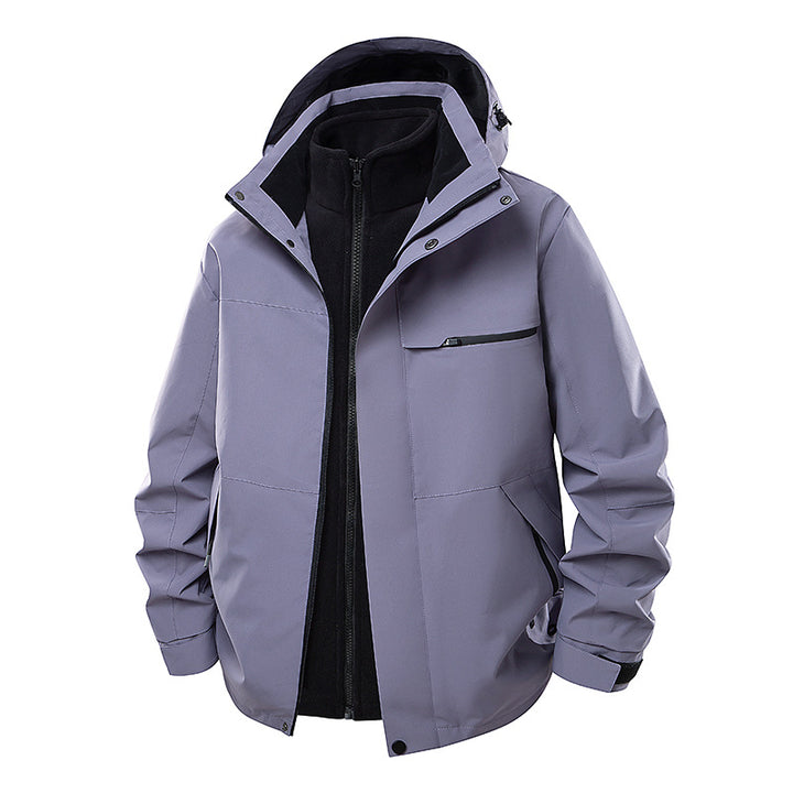 Herren Wasserdichte Outdoor-Jacke mit verstellbarer Kapuze Echo Archiv