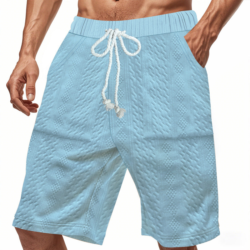 Herren bequeme Strandshorts mit elastischem Bund und praktischen Taschen Echoarchiv