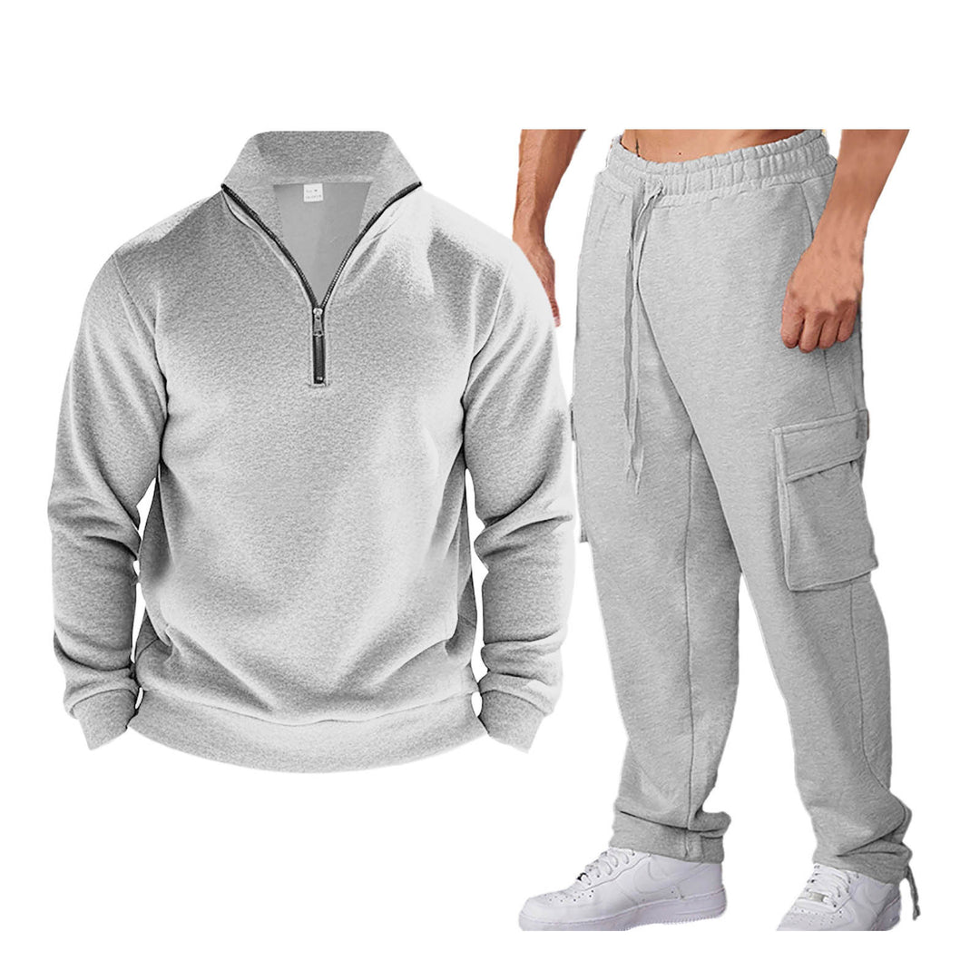 Herren Sportanzug mit praktischer Zip-Kragen und seitlichen Eingrifftaschen Echoarchiv