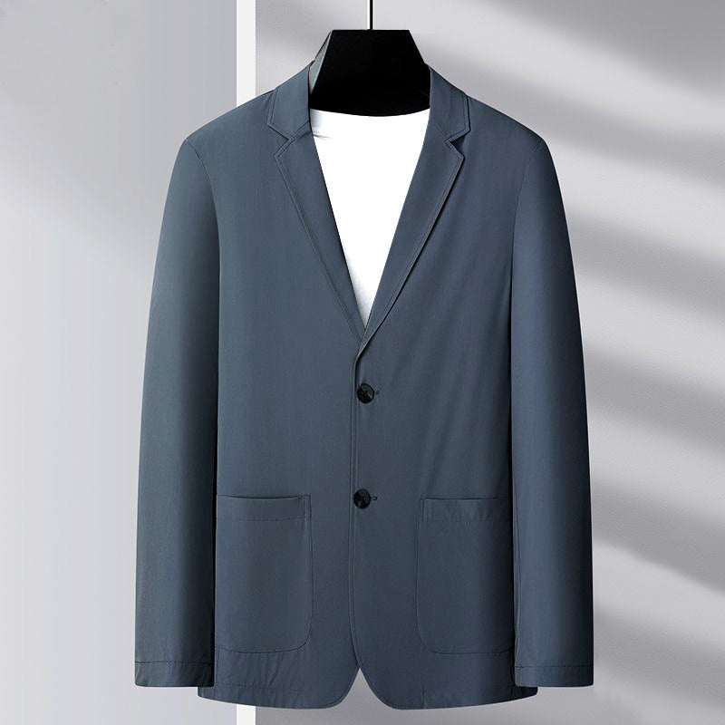 Herren Slim Fit Blazerjacke aus atmungsaktivem Stoff Echoarchiv