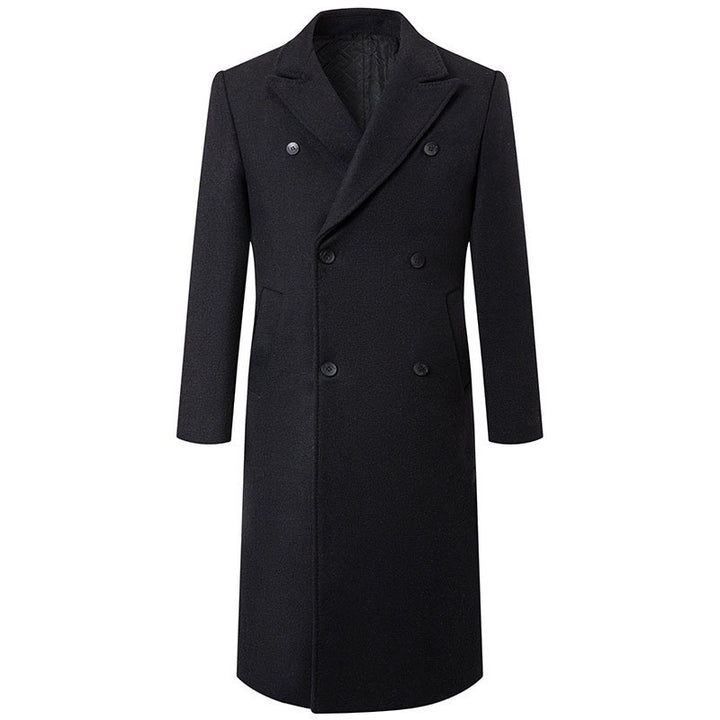 Herren eleganter, schwerer Wollmantel Echoarchiv