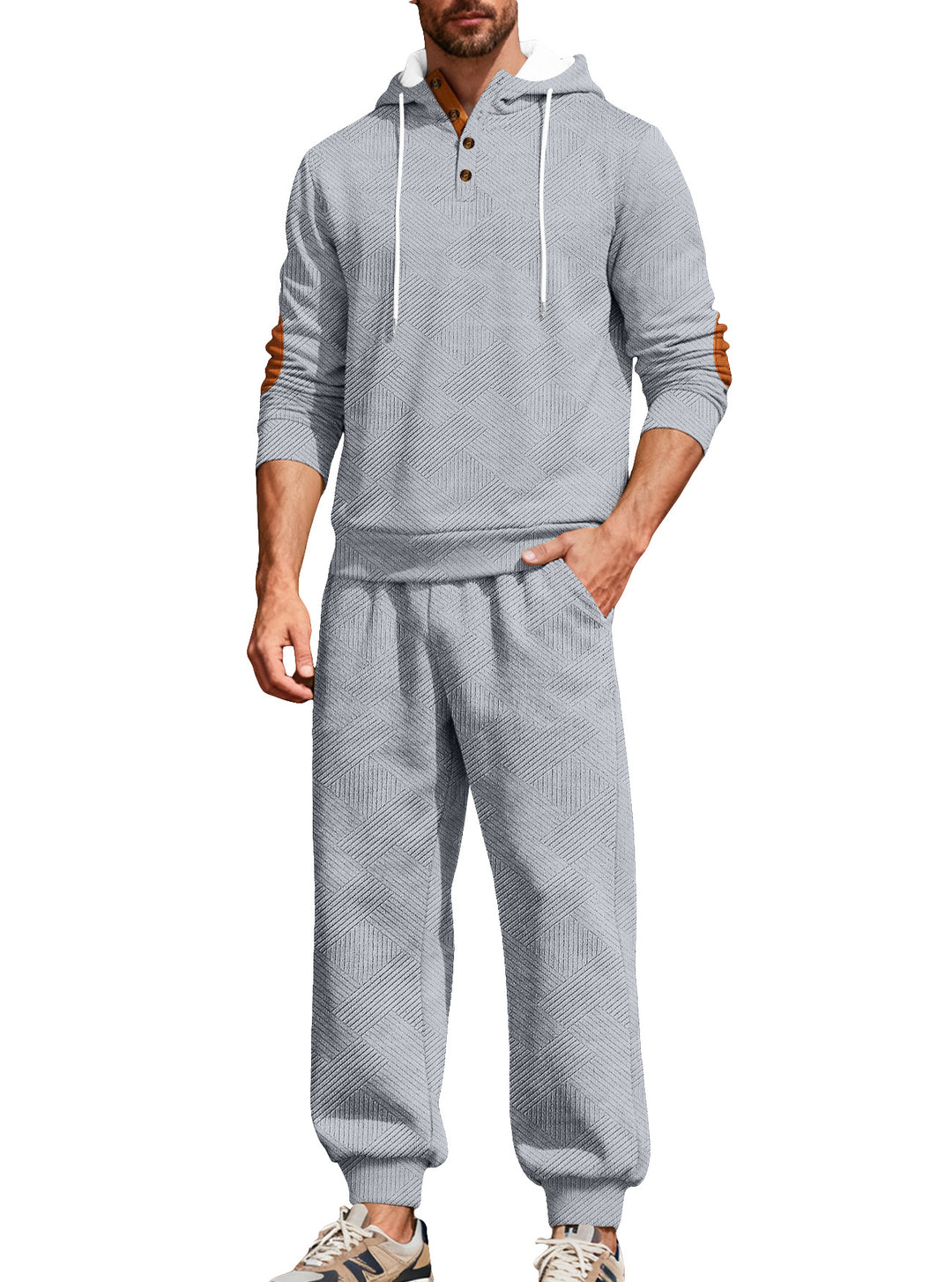 Herren Freizeitanzug mit dynamischem Strukturdesign Echoarchiv