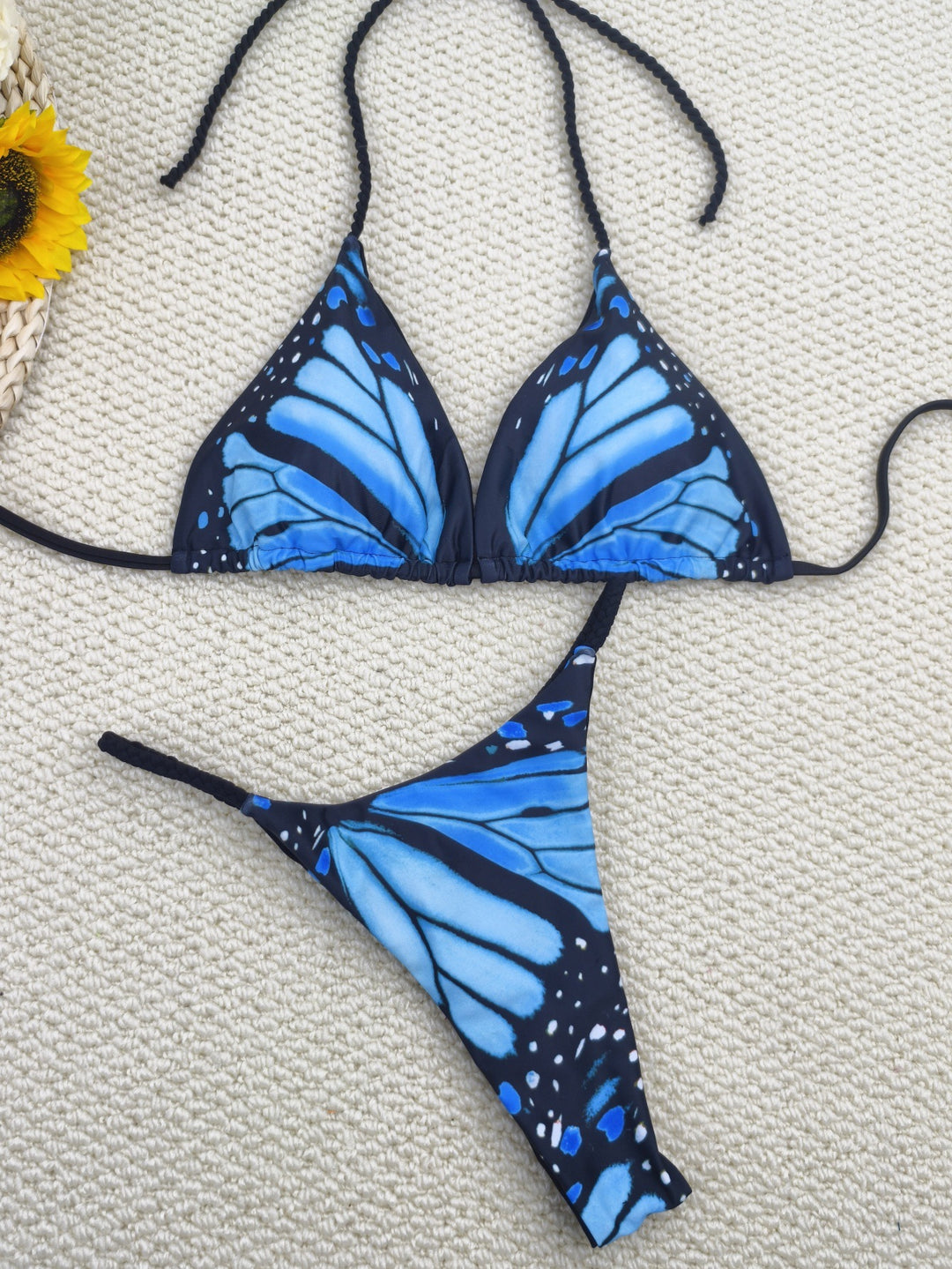 Damen Bikini-Set mit trendigem Schmetterlingsdesign und verstellbaren Bändern Echo Archiv