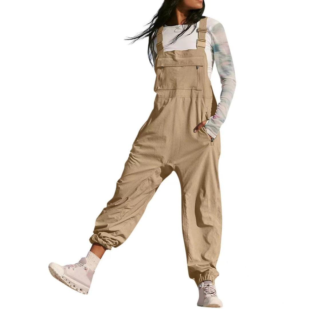 Damen Lässiger Jumpsuit mit praktischen Taschen und elastischem Saum Echo Archiv