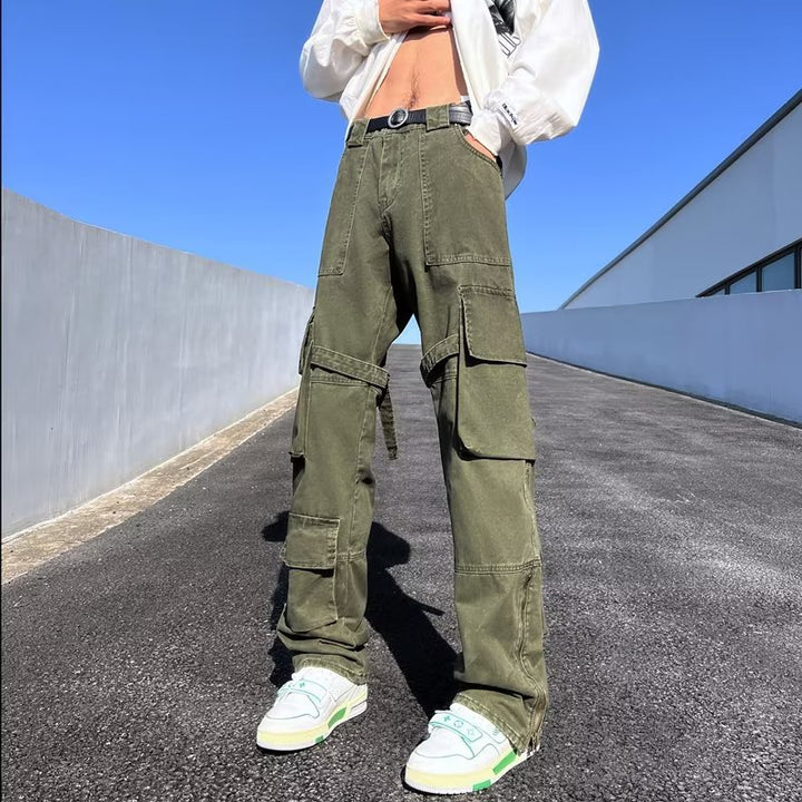 Herren Cargo-Hose mit modernen Zip-Elementen und multifunktionalen Taschen Echoarchiv