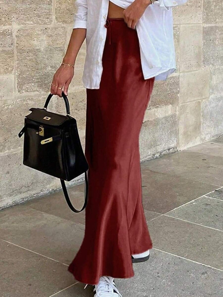 Damen Maxi-Rock mit lässiger Taillenkordel und elegantem Schnitt Echo Archiv