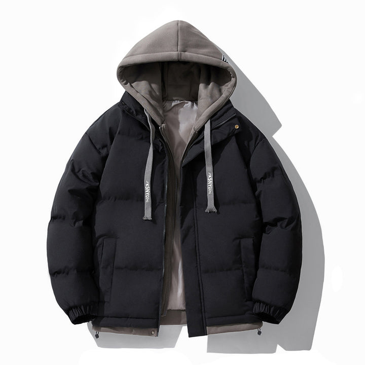 Herren Wattierte Steppjacke mit integriertem Kapuzen-Layer und winddichter Außenhülle Echo Archiv