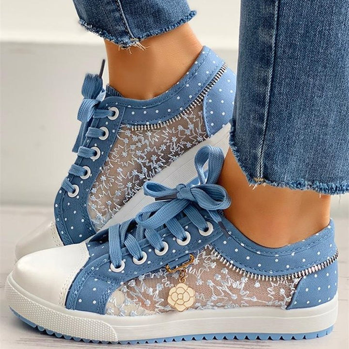 Damen nan lässige Sneaker mit Plateau-Sohle und seitlichem Reißverschluss Echo Archiv