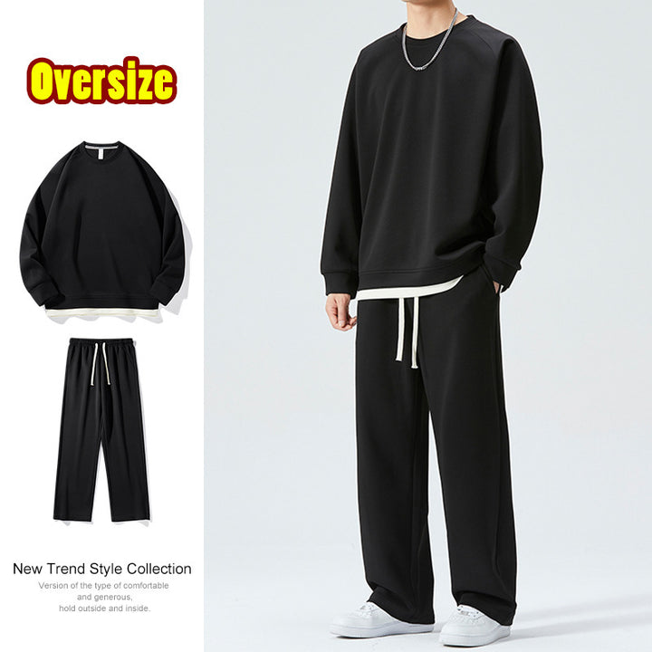 Herren Oversized Sweatshirt und Hose Set Echoarchiv