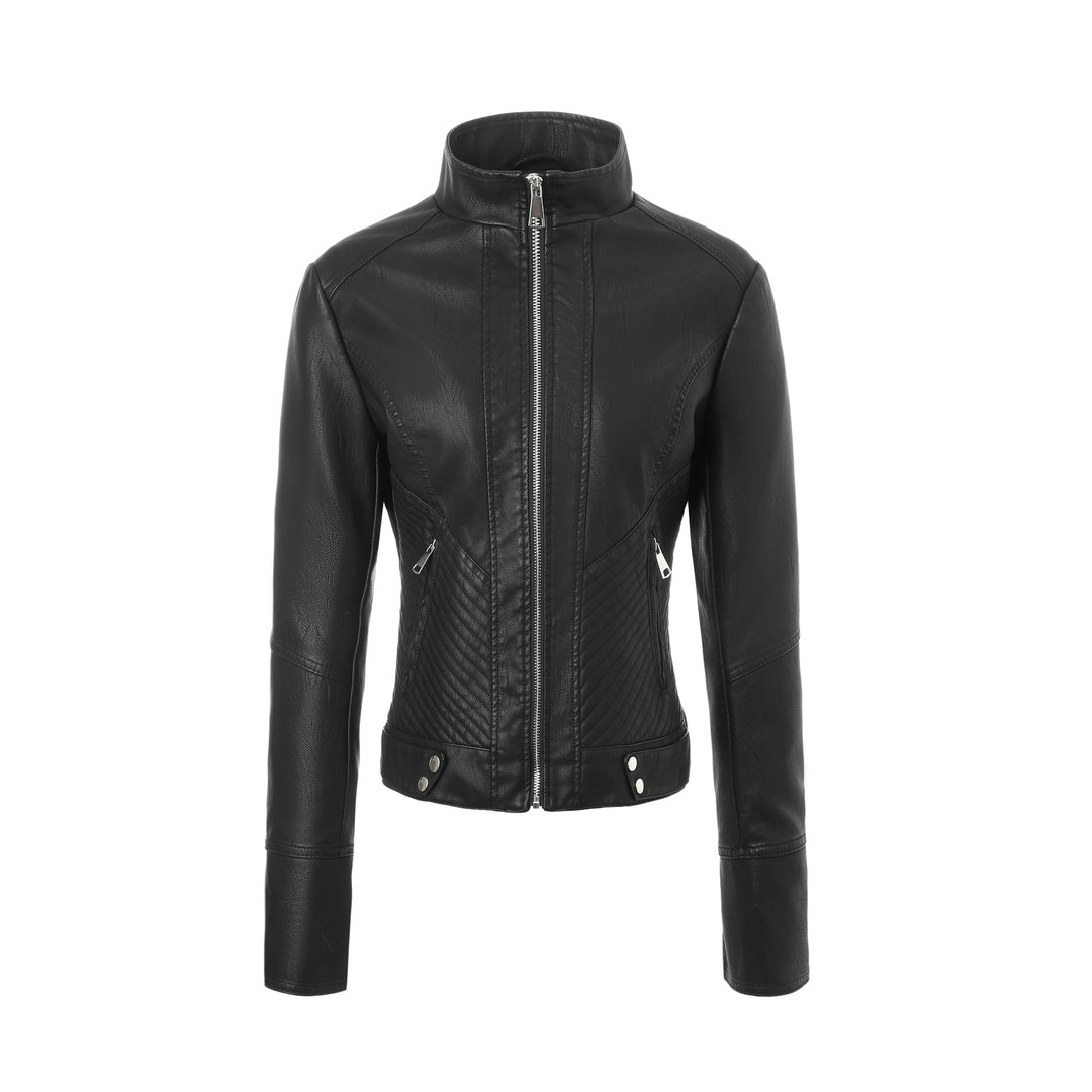 Damen Modische Bikerjacke mit ausgeprägtem Steppmuster Echo Archiv