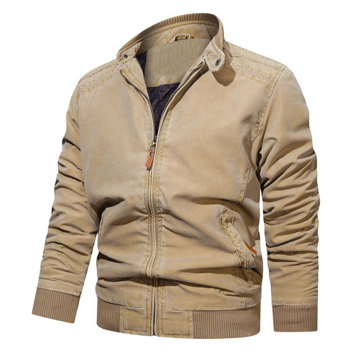 Herren Modische Bomberjacke mit Reißverschluss und feinen Details Echo Archiv