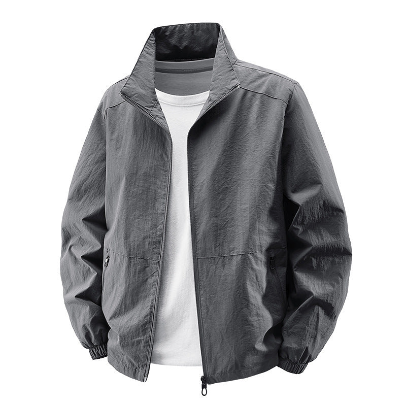 Herren Leichte Übergangsjacke mit hohem Kragen Echo Archiv
