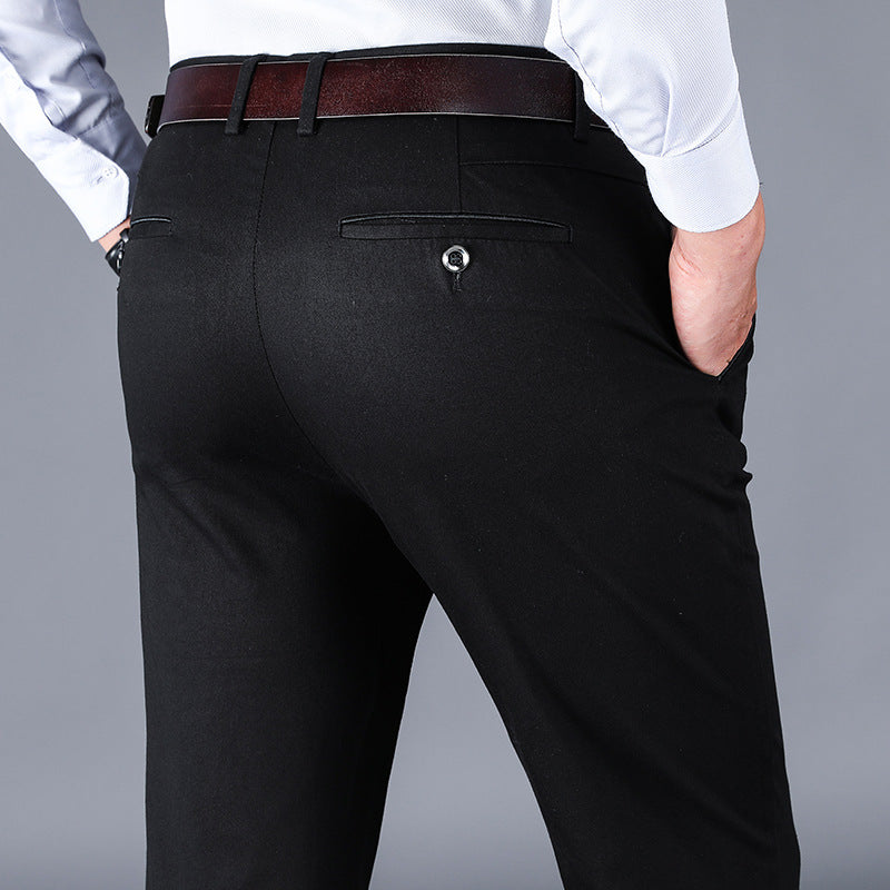 Herren elegante Slim-Fit Anzughose Echoarchiv