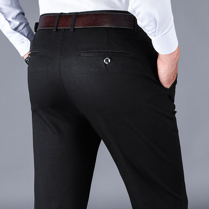 Herren elegante Slim-Fit Anzughose Echoarchiv