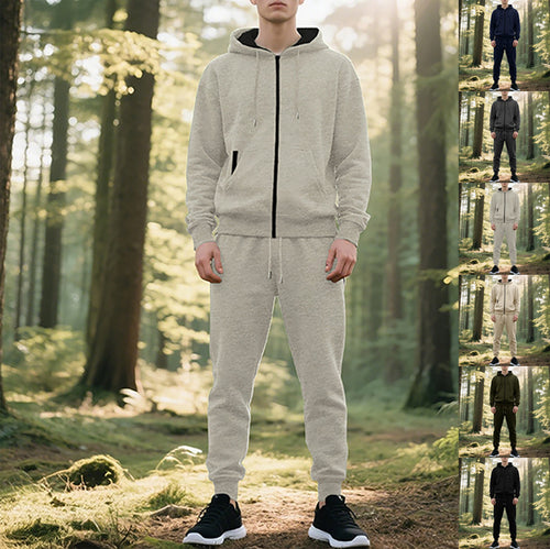 Herren Sportanzug mit stylischem Kapuzenpullover und bequemen Jogginghosen Echoarchiv