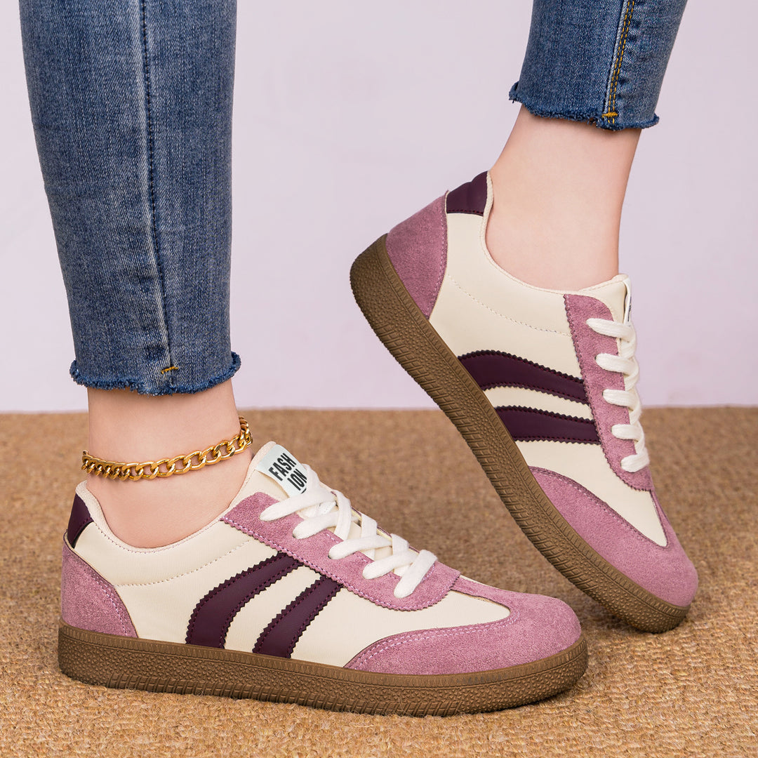 Herren nan retro Sneaker mit Velours- und Textilobermaterial, klassischer Drei-Streifen-Optik und profilierter Gumminsohle Echo Archiv