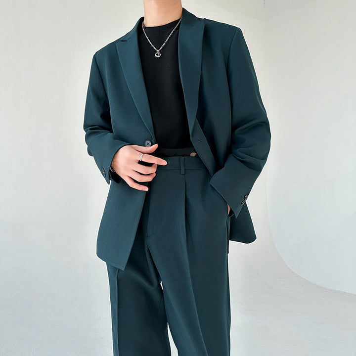 Herren eleganter Anzugblazer mit Echoarchivrnem Schnitt und feinem Innenfutter Echoarchiv