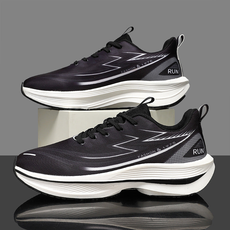 Unisex gedämpfte Straßenlauf-Sneaker mit doppelschichtiger Komfort-Zwischensohle und reflektierenden Designstreifen – Norré
